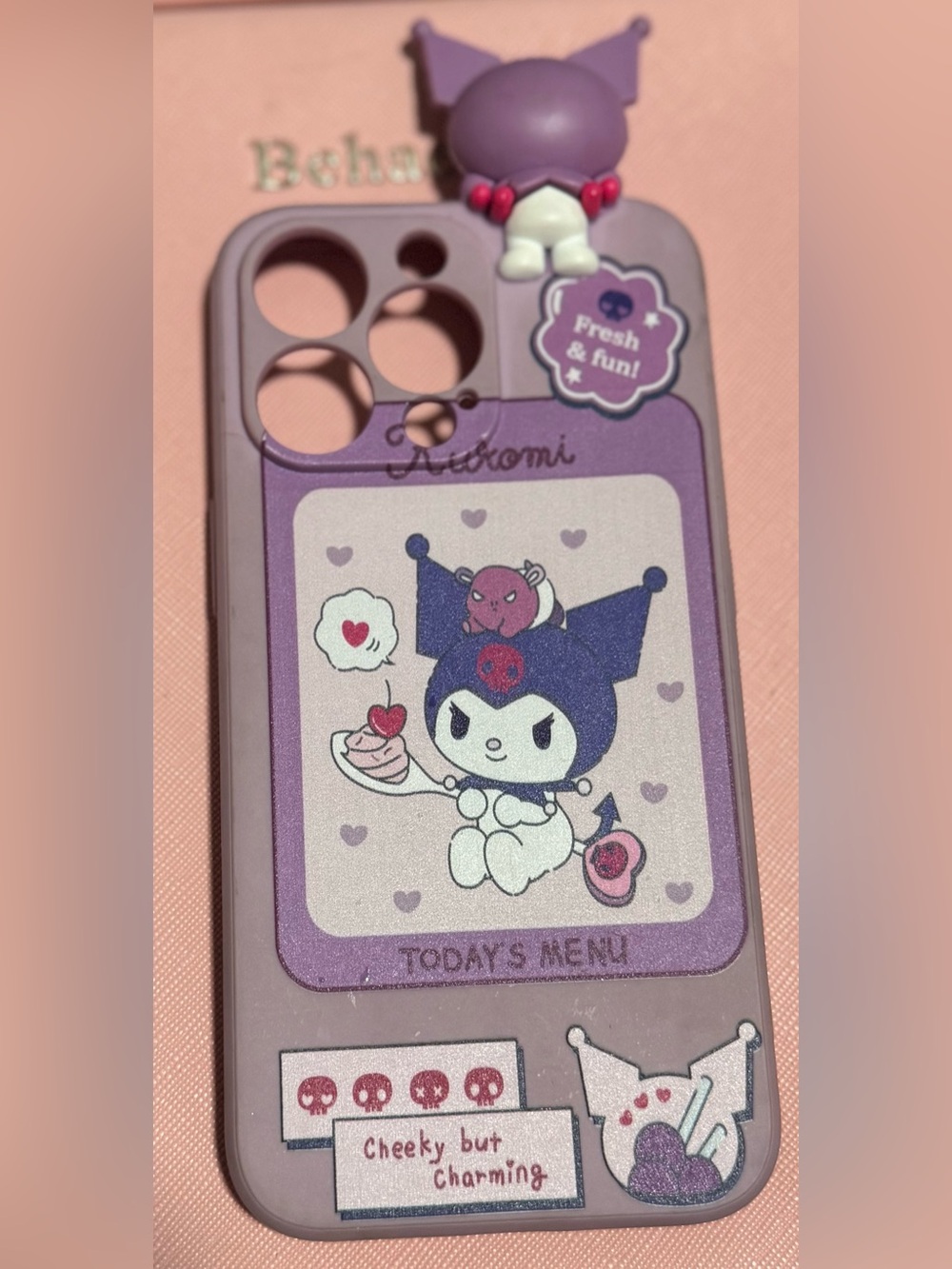 iPhone 13Pro
Purple Decorative Phone Case - Cute Character Design